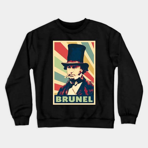 Isambard Kingdom Brunel Vintage Colors Crewneck Sweatshirt by Nerd_art